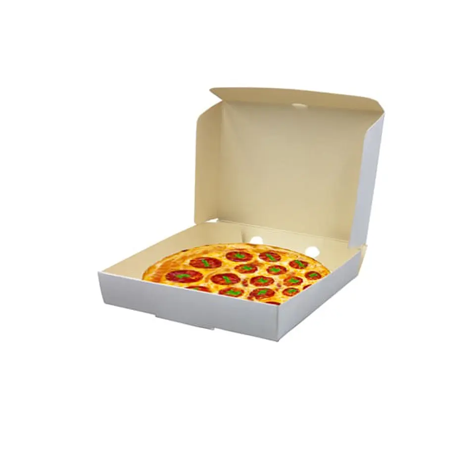 CAJA PIZZA INDIVIDUAL BLANCA 17 => 10 Unidad/es 2