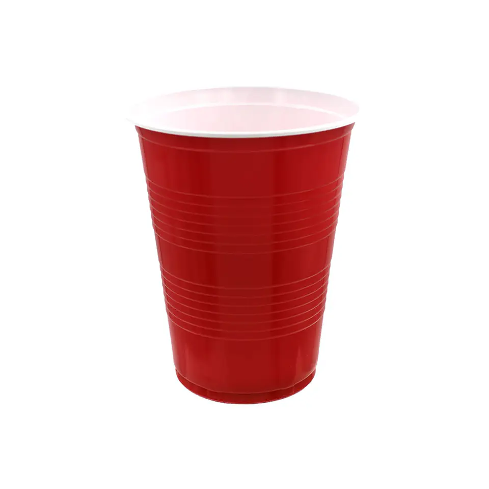 VASO 500 CC ROJO AMER => 25 Unidad/es 1