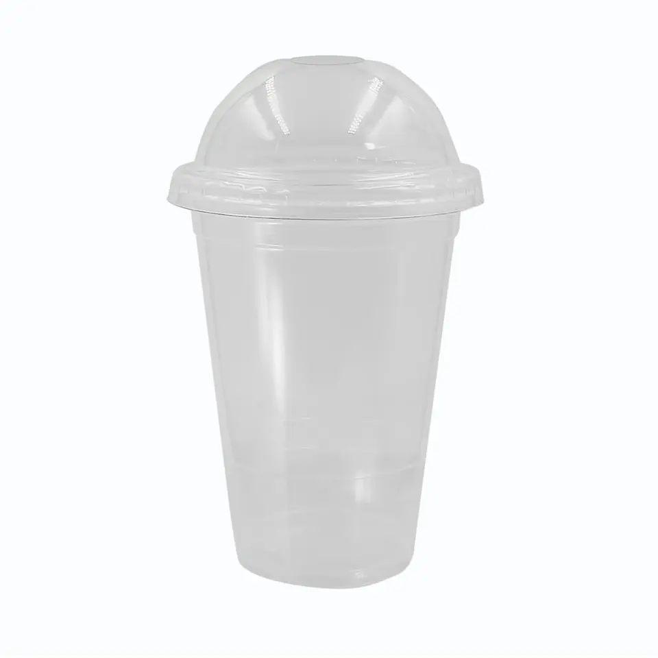 VASO 500 TRANSP+TAPA DOMO => 10 Unidad/es 1