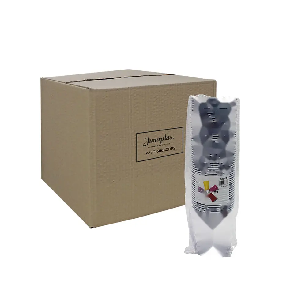 VASO 500 CC AZUL AMER => 25 Unidad/es 2