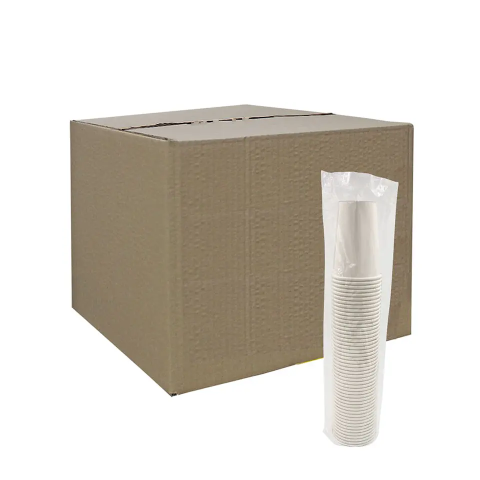 VASO PLA BLANCO 1 CAPA 08 => 50 Unidad/es 2