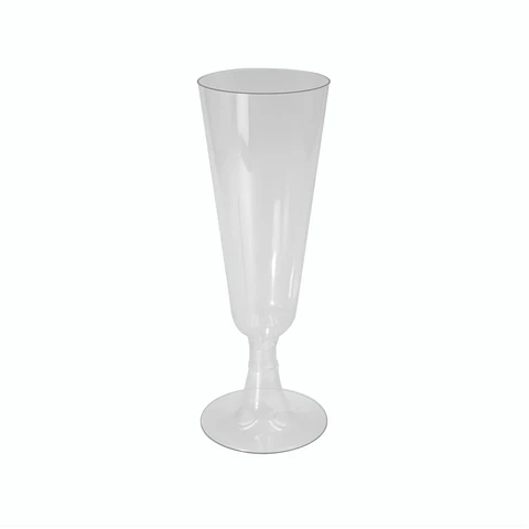 COPA CHAMPAGNE FLAUTA BASE TRANP. => 6 Unidad/es
