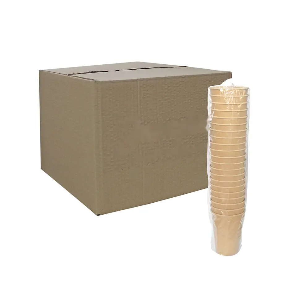VASO PLA KRAFT 1 CAPA 10 => 50 Unidad/es 2