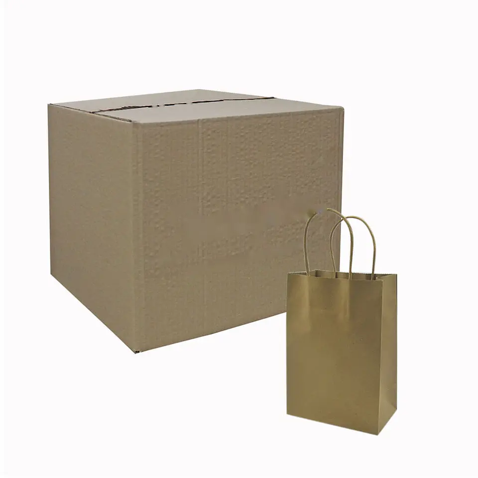 BOLSA MANILLLA PAPEL 14X20X08 EMB (500) => 1 2