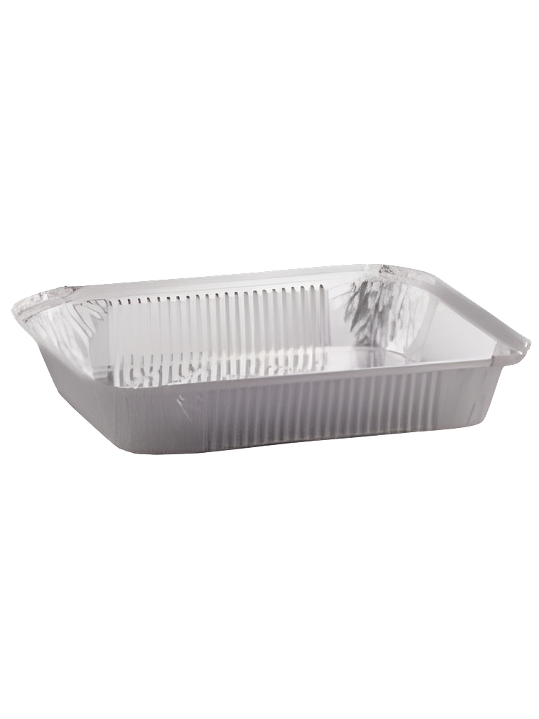 ENVASES RECTANGULARES DE ALUMINIO CON TAPA PLÁSTICA O DE CARTÓN ALUMINIO 8