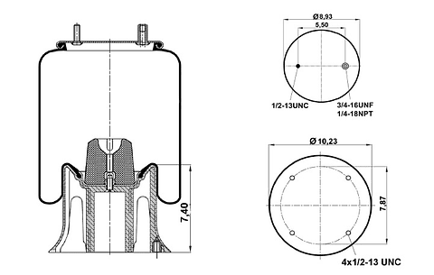PULMON SUSPENSION 1T15M-9 (379101-CPL EUROSAN) AMERICANOS
