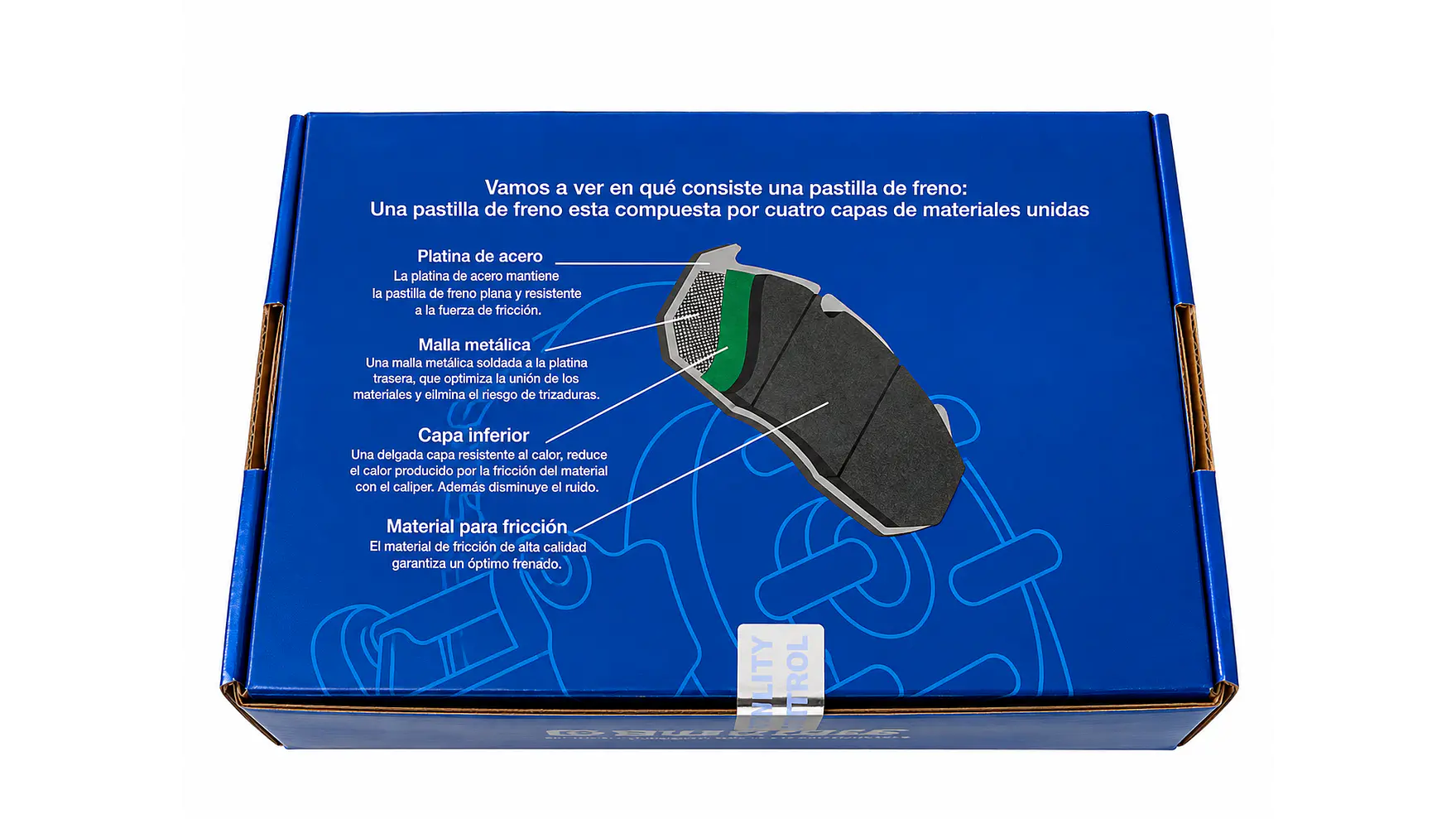 PASTILLA DE FRENO DELANTERA SSANG YONG ACTYON SPORT - HYUNDAI SANTA FE  5