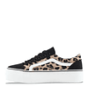 Zapatilla de Mujer Negra Animal Print