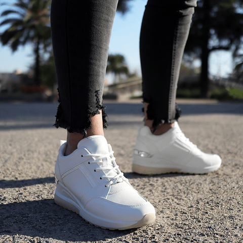 Zapatillas Mujer Blancas Moda Urbana