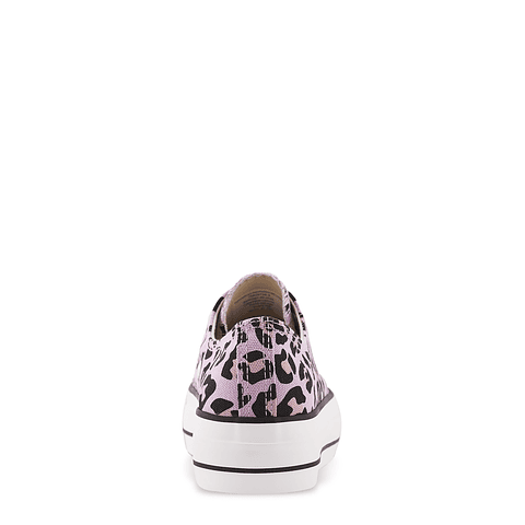 Zapatillas Mujer 0311 de Lona Animal Print Moradas