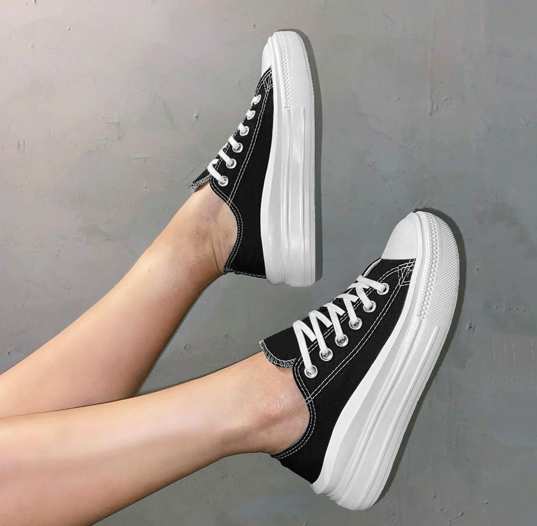 Zapatilla Urbana Mujer Azaleia Lona Negro