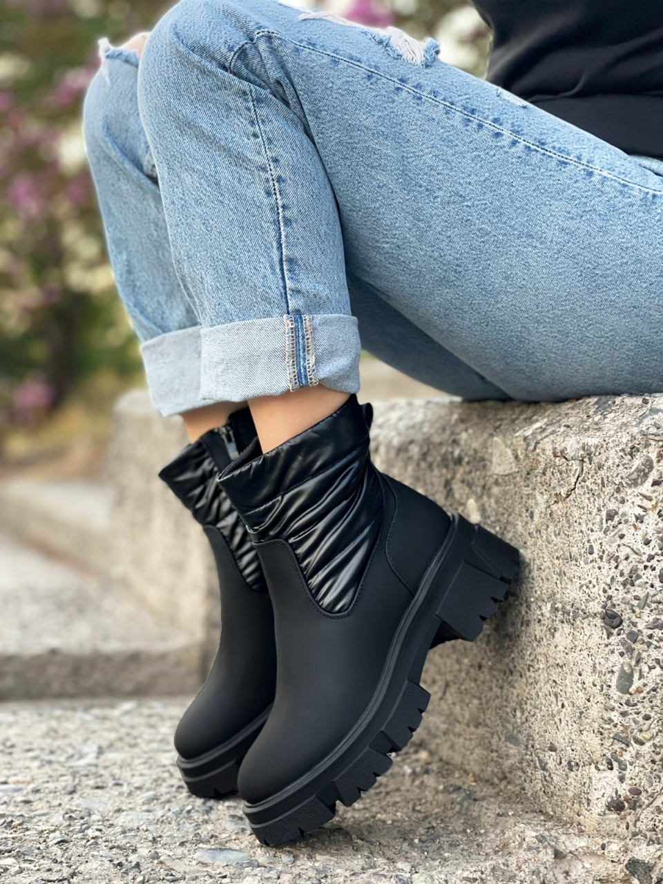 BOTÍN MUJER MAYA NEGRO BELLA MODA