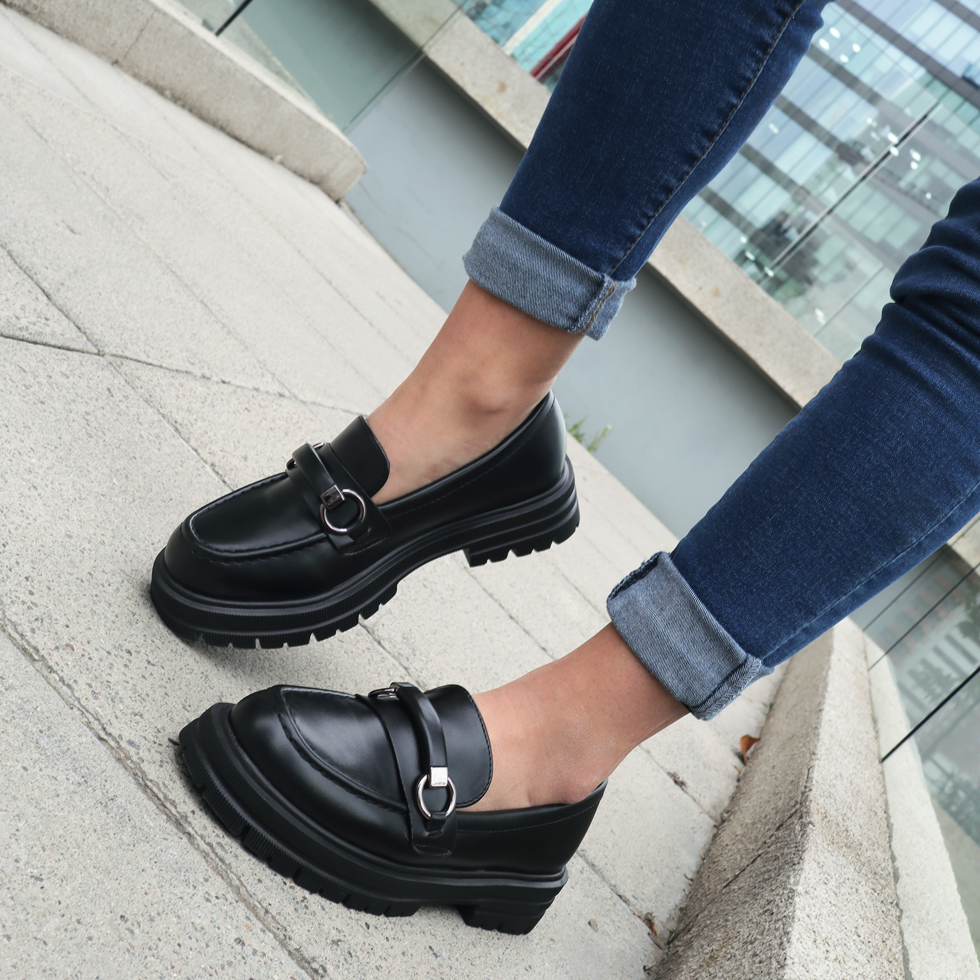 Mocasín 5533 Moda Negro
