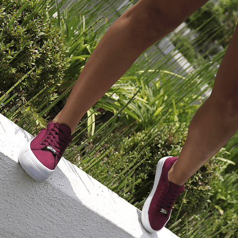 Zapatillas de Lona Clippers Burdeos