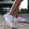 Zapatillas Maxy Clippers Rosa de Lona con Plataforma Moda Urbana