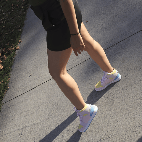 Zapatillas Basket 02 Urbanas Caña Alta Tonos Pasteles