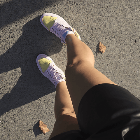 Zapatillas Basket 02 Urbanas Caña Alta Tonos Pasteles