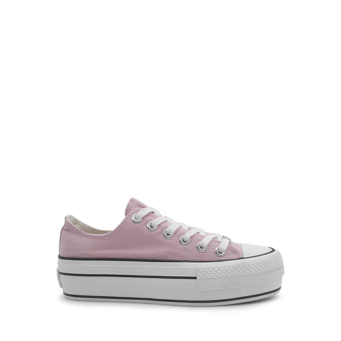 Zapatilla Mujer Maxy Retro de Lona Rosa con Plataforma