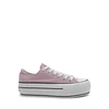 Zapatilla Mujer Maxy Retro de Lona Rosa con Plataforma