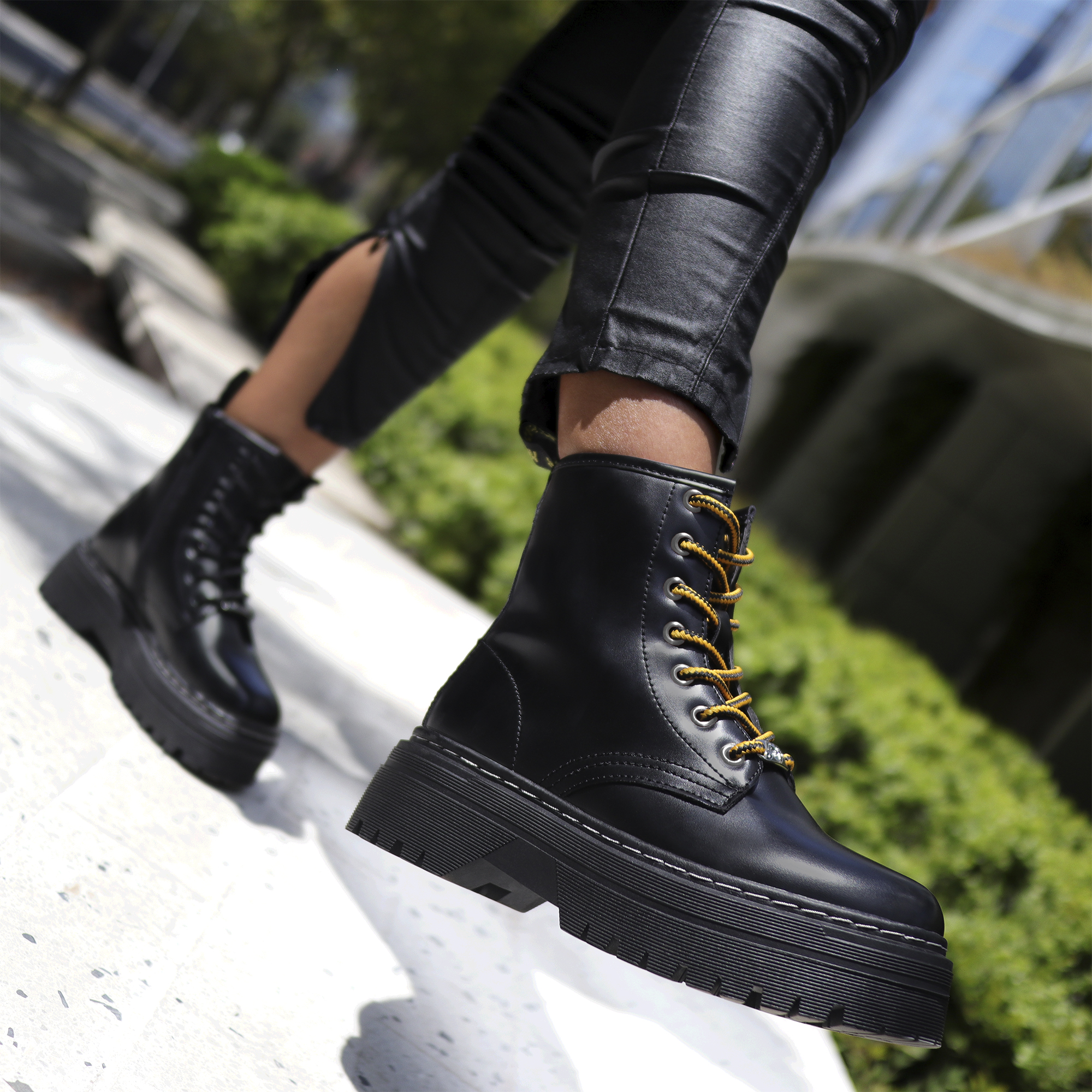Botines Combat 01 Moda Urbana