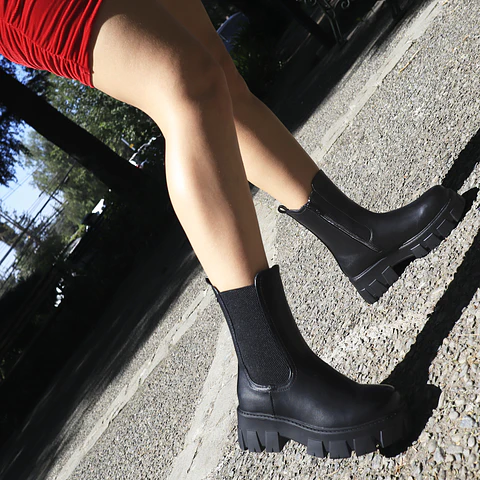 Botines Chelsea 26 Negros