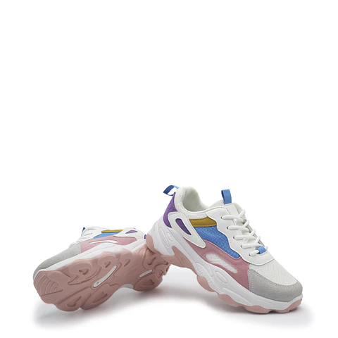 Zapatillas Balance 07 Blancas Multi Colores
