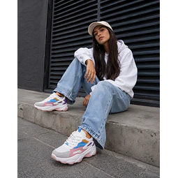 Zapatillas Balance 07 Blancas Multi Colores