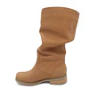 Bota Arrugada Camel Cuero