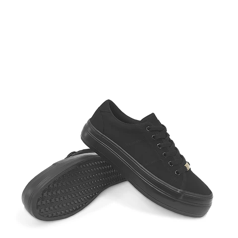 Zapatillas de Lona Clippers Negras Urbanas