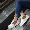 Zapatilla Cuero con Print
