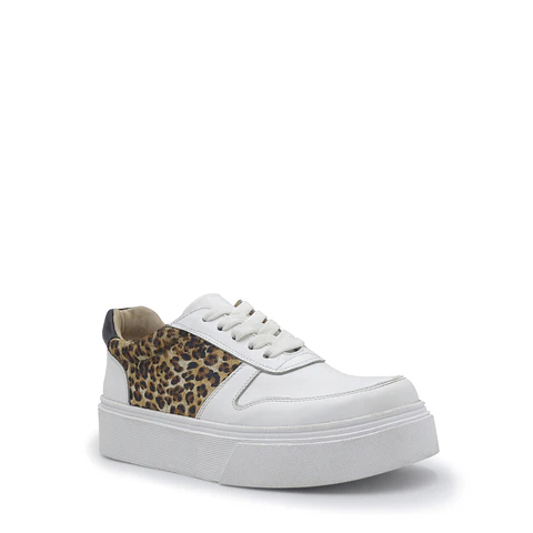 Zapatilla Cuero con Print