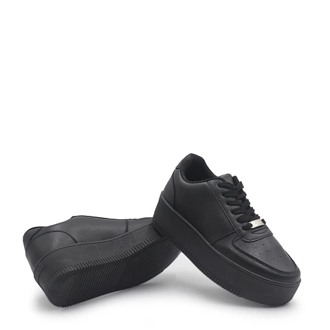Zapatilla Mili 01 Negro Completo con Plataforma 