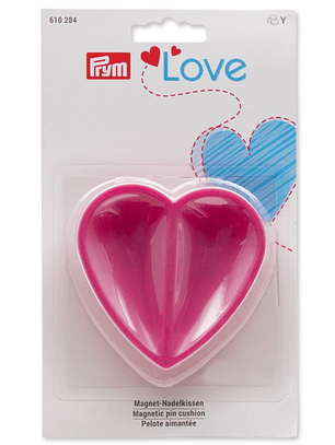 Alfiletero imantado fucsia de corazón