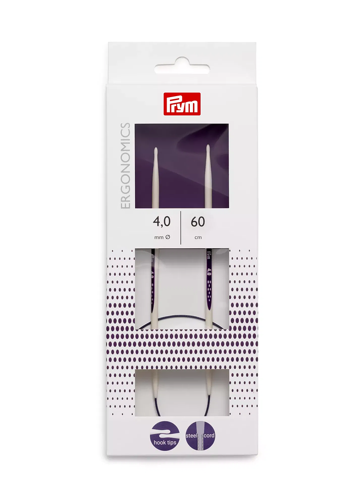 Agujas circulares ergonómicas Prym de 60 cm 3
