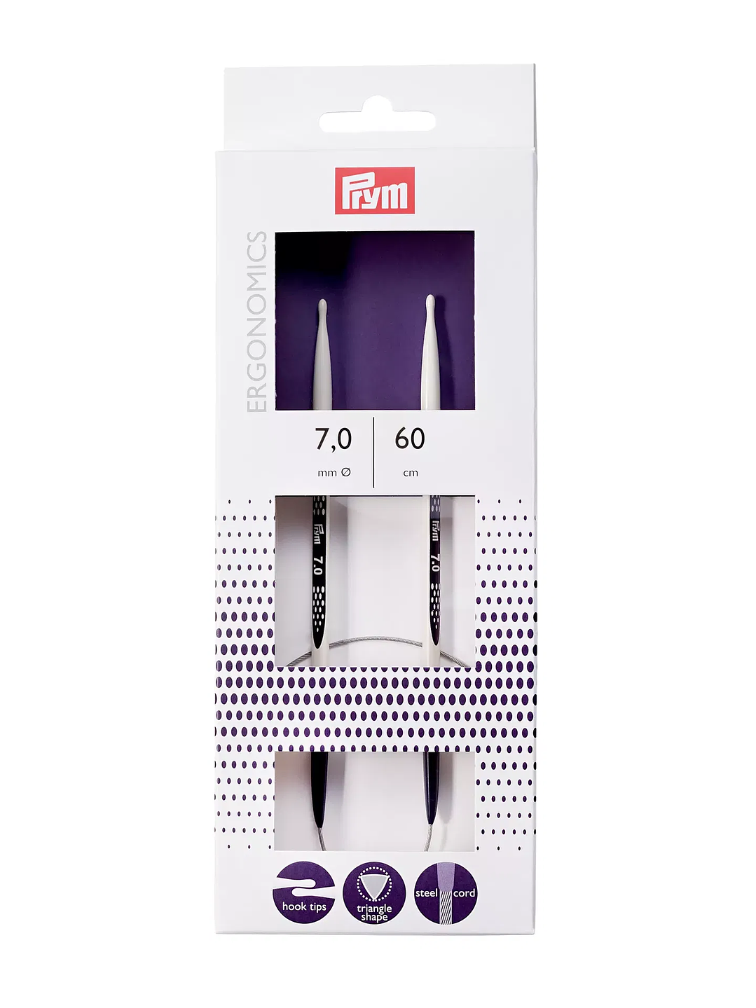 Agujas circulares ergonómicas Prym de 60 cm 7