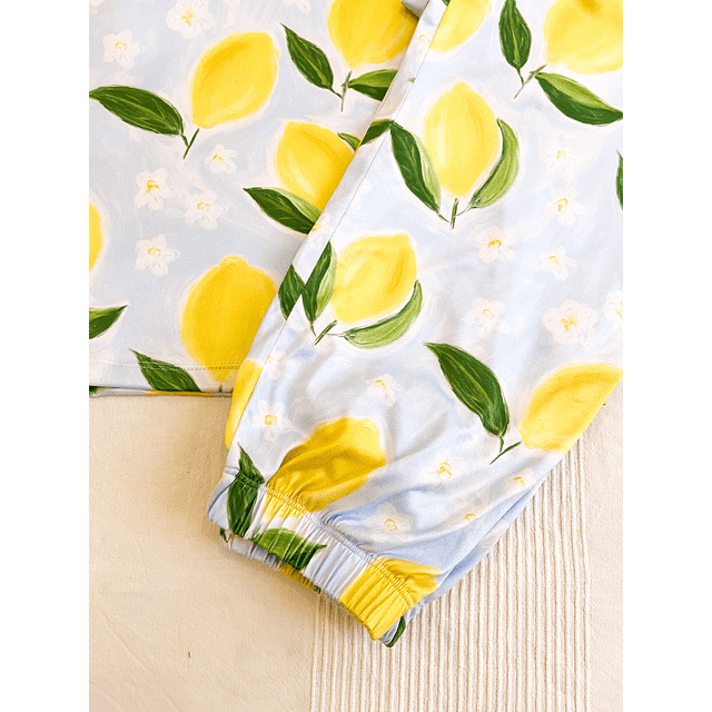 Limones acuarela - manga larga y pantalón (Peach)