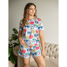 Mugs Navidad (peach) - manga corta y short