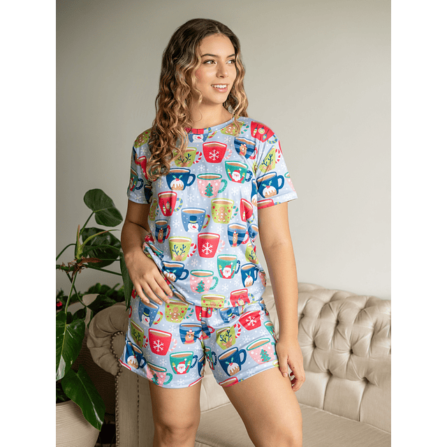 Mugs Navidad (peach) - manga corta y short