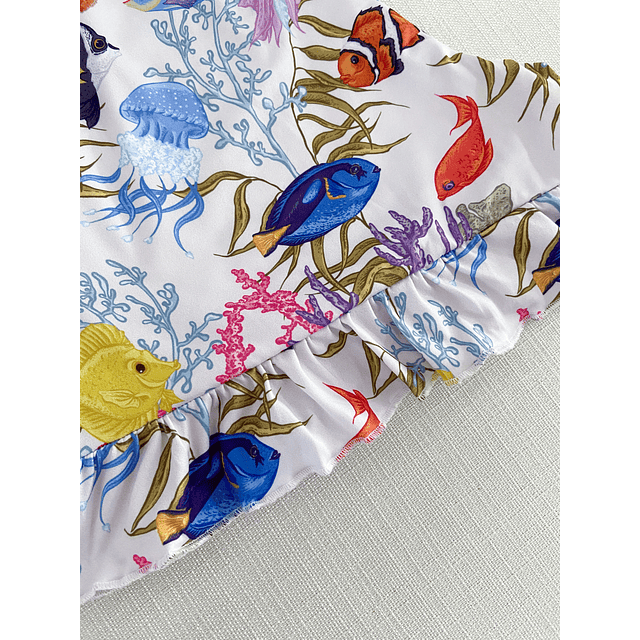 White ocean - manga corta y short (peach)