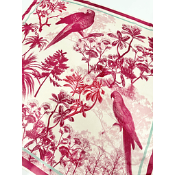 Pañoleta guacamayas magenta profundo 