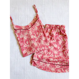 Rosa terracota - tiras y short (rayón)