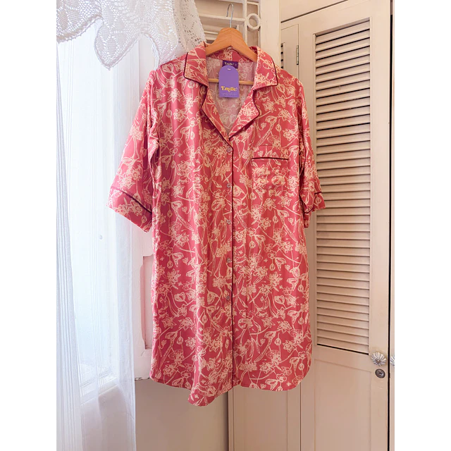 Rosa terracota - Vestido (rayón)