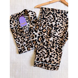 Leopardo 2 - manga corta y pantalón (rayón)