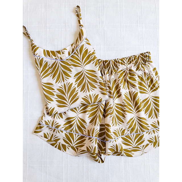 Olivos - tiras y short (rayón)