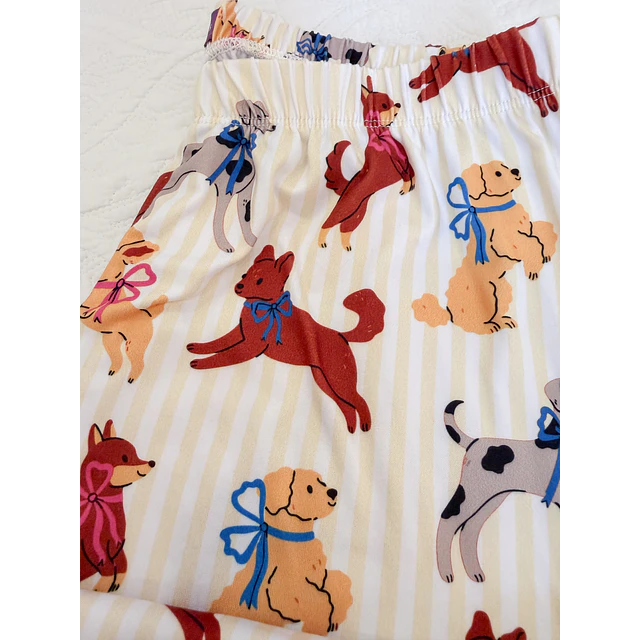 Perritos mantequilla (peach) - manga corta y short