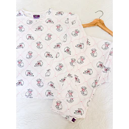 Gaticos coquette (peach) - manga larga y pantalón