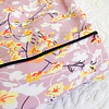 Florecitas rosa vieja - tiras y short (rayón)