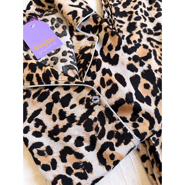 Leopardo 2 - manga corta y pantalón (rayón)