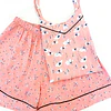 Florecitas combinadas curuba - Blusa de tiras y short (rayón)