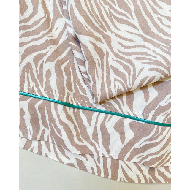 Beige zebra print - Tiras y short (Rayón)- COPIAR